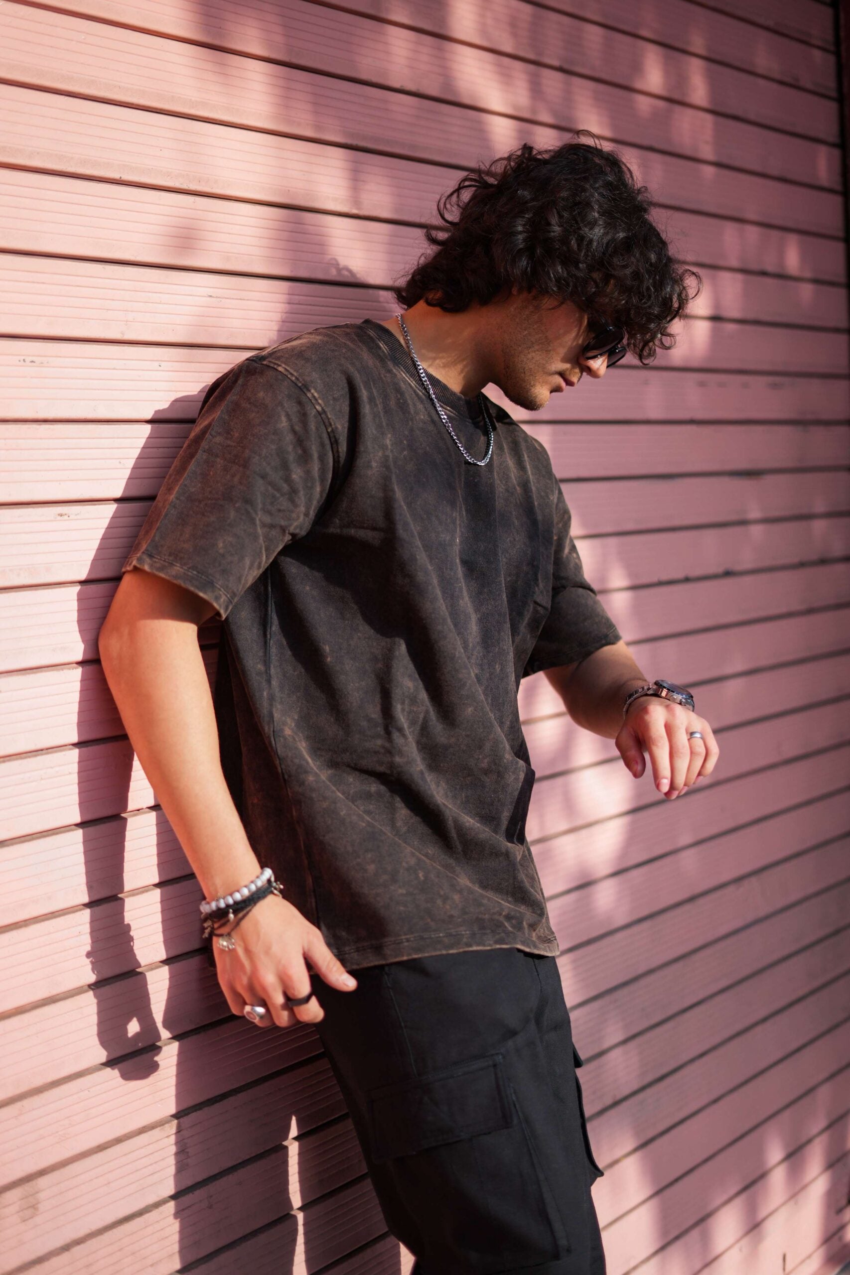 Unisex Acid Washed Oversized Tee